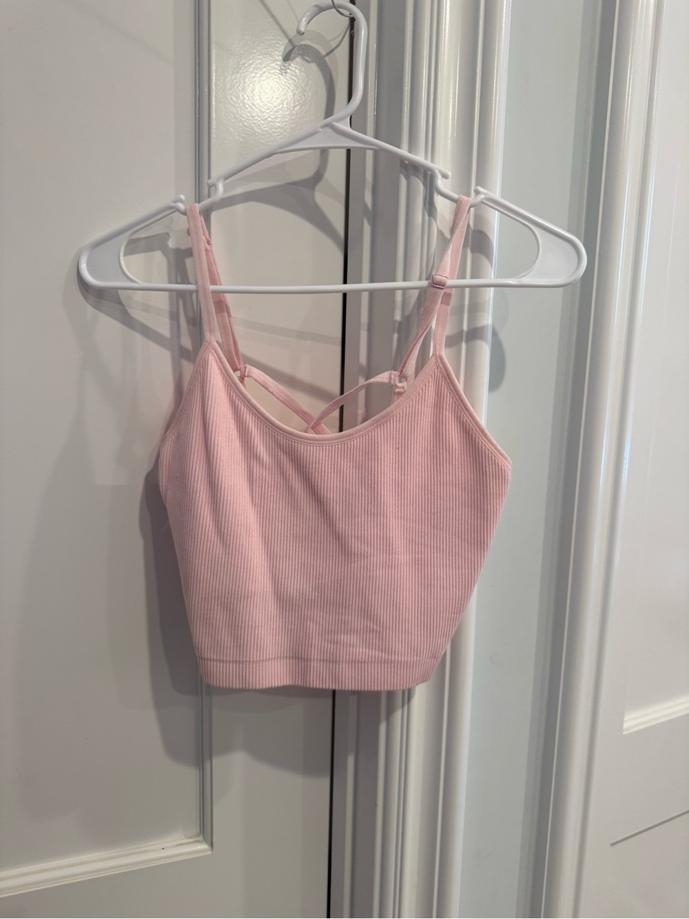 Spiritual Gangster Pink Ribbed Tank Top